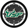 South Florida Bulls - Carbon Fiber Textured Team Wall Clock