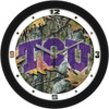 Texas Christian Horned Frogs - Camo Team Wall Clock