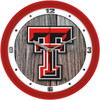 Texas Tech Red Raiders - Weathered Wood Team Wall Clock