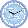 Troy Trojans - Baby Blue Team Wall Clock