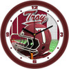Troy Trojans - Football Helmet Team Wall Clock
