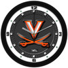 Virginia Cavaliers - Carbon Fiber Textured Team Wall Clock