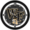 Wake Forest Demon Deacons - Carbon Fiber Textured Team Wall Clock