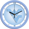 West Virginia Mountaineers - Baby Blue Team Wall Clock