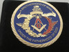 MASTER MASON COIN HUGE 2 INCH FULL COLOR