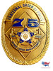 GRAND LODGE  FOP 75TH 1990  BADGE LAST ONE NO PIN BACK