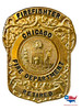 CHICAGO IL FIREFIGHTER RETIRED BADGE