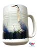 BLUE HERON  IMAGE MUG 15 OZ 