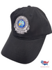 FHP SILVER BADGE HAT VELCRO BACK BLACK