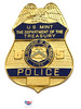 FED PROTECTIVE SERVICE POLICE FLAT BADGE EMBLEM