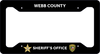 Webb Sheriff LICENSE PLATE FRAME