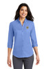 Citrus Port Authority® Ladies 3/4-Sleeve SuperPro™ Twill Shirt