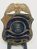 EAST LANSING MICHIGAN POLICE CHIEF CENTENNIAL BADGE 2007 OBSOLETE LOGO 