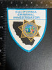 CA CRIMINAL INVESTIGATOR PATCH BLUE