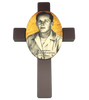 WOODEN CROSS PLAQUE
