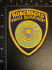 ROSENBERG POLICE TEXAS PATCH