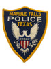 MARBLE FALLS TX POLICE PATCH