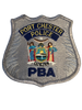 PORT CHESTER  NY POLICE PBA PATCH SILVER