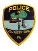 ELIZABETH TOWN PA POLICE PATCH