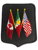 3 COUNTRY FLAGS CANADA MEXICO AND USA PATCH