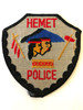 HEMET  POLICE CA  PATCH 