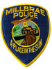 MILLBRAE  POLICE CA PATCH 