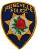 ROSEVILLE  POLICE CA PATCH 