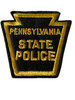 PENNSYVANIA STATE POLICE BLACK  BORDER PATCH