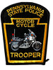 PENNSYVANIA STATE POLICE MOTOCYCLE TROOPER PATCH