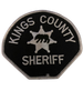 KING COUNTY SHERIFF CA PATCH BLACK