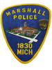 MARSHALL POLICE MI PATCH & PIN