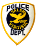 SALEM POLICE VA PATCH