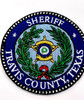 TRAVIS COUNTY SHERIFF TX LASER CUT SEAL PATCH