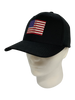 FLEX FIT American Flag Hat-Metallic Emblem