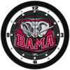 Alabama Crimson Tide - Carbon Fiber Textured Team Wall Clock