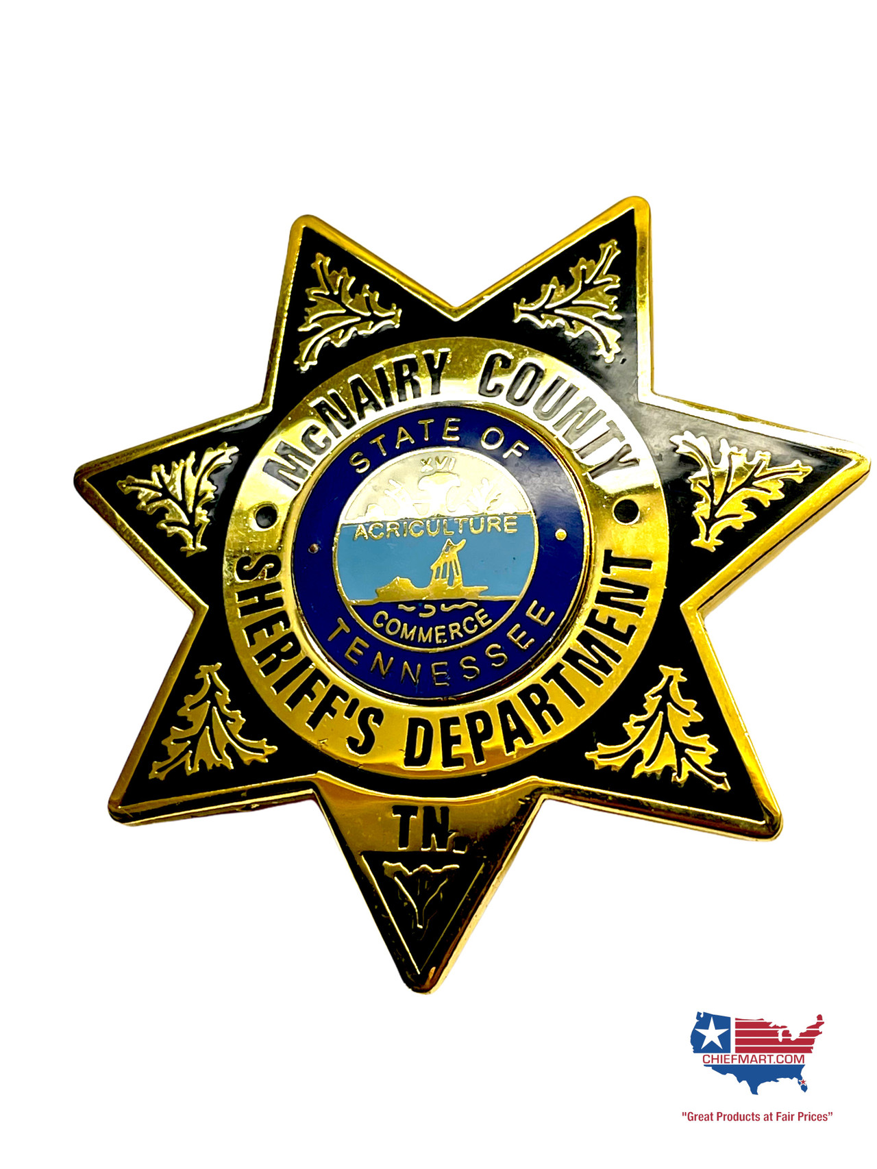 McNAIRY COUNTY SHERIFF’S DEPARTMENT TN STAR BADGE