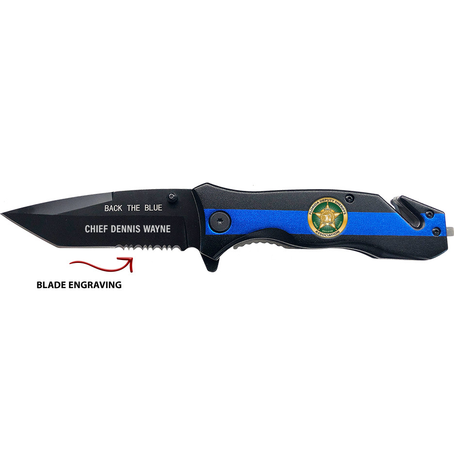BLUE LINE KNIFE BACK THE BLUE