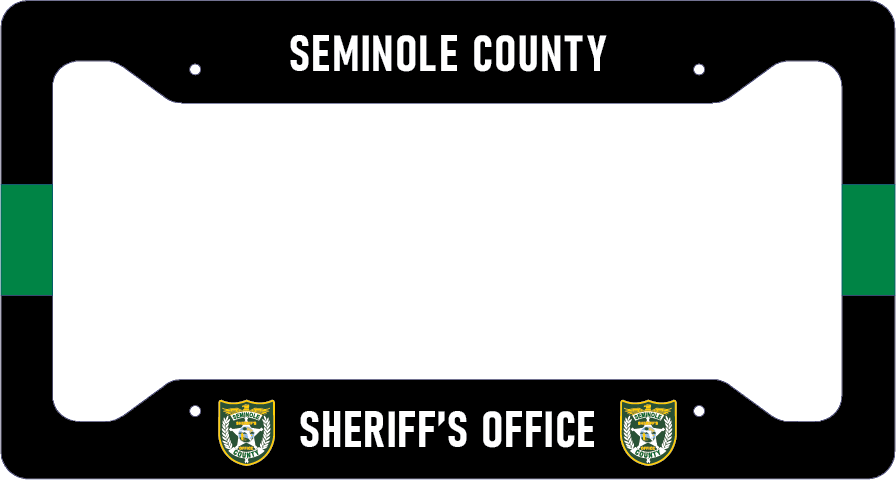 POLICE LICENSE PLATE FRAME