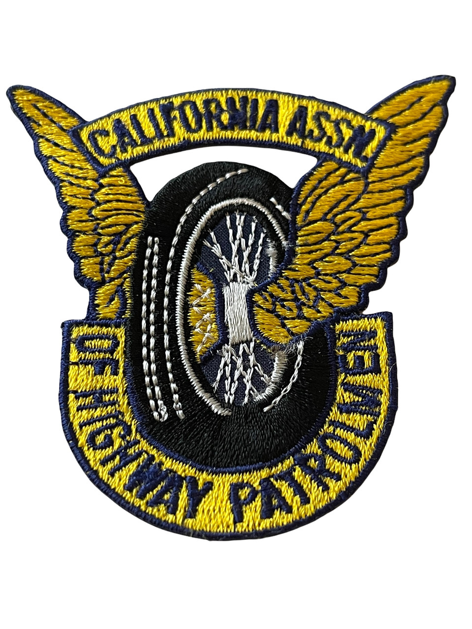 CALIFORNIA HIGHWAY PATROLMEN ASSN. WING WHEEL BADGE PATCH