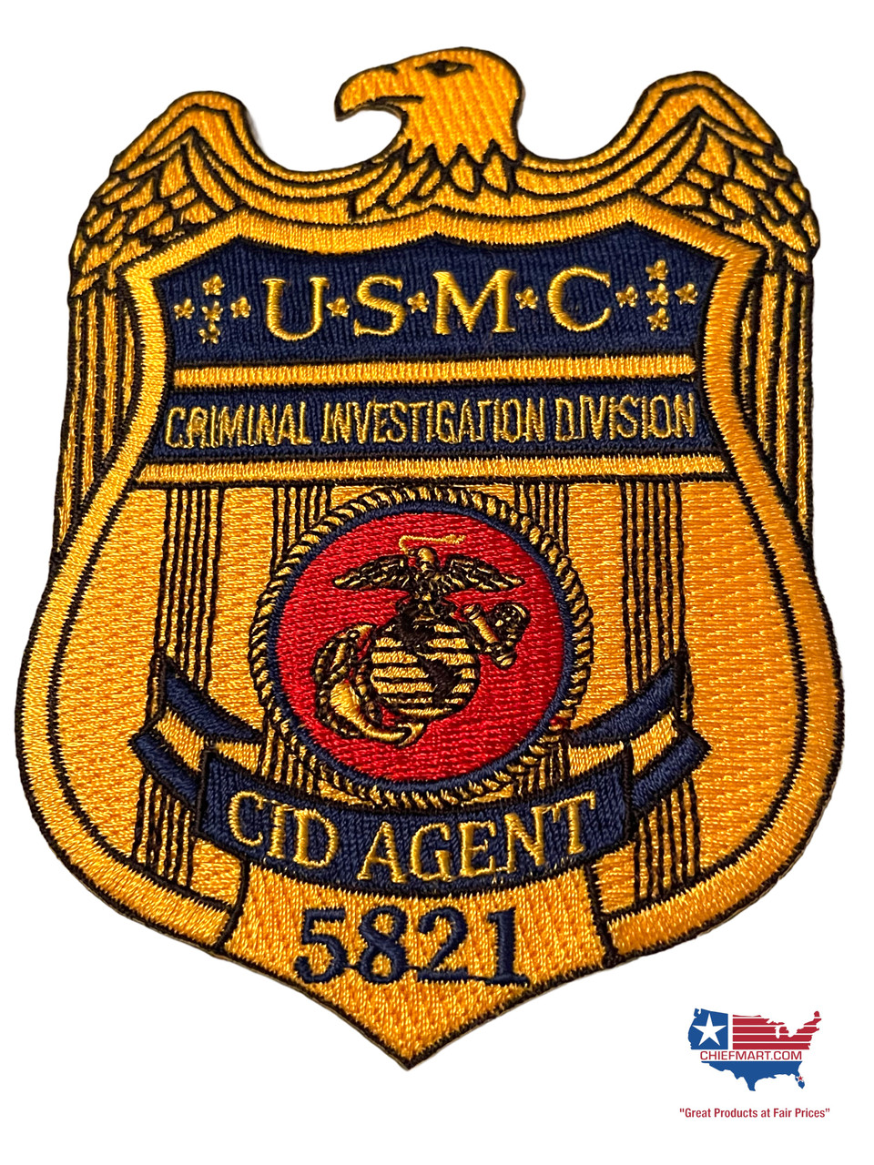 US MARINE CORPS CRIMINAL INVESTIGATOR 5821 EAGLE BADGE