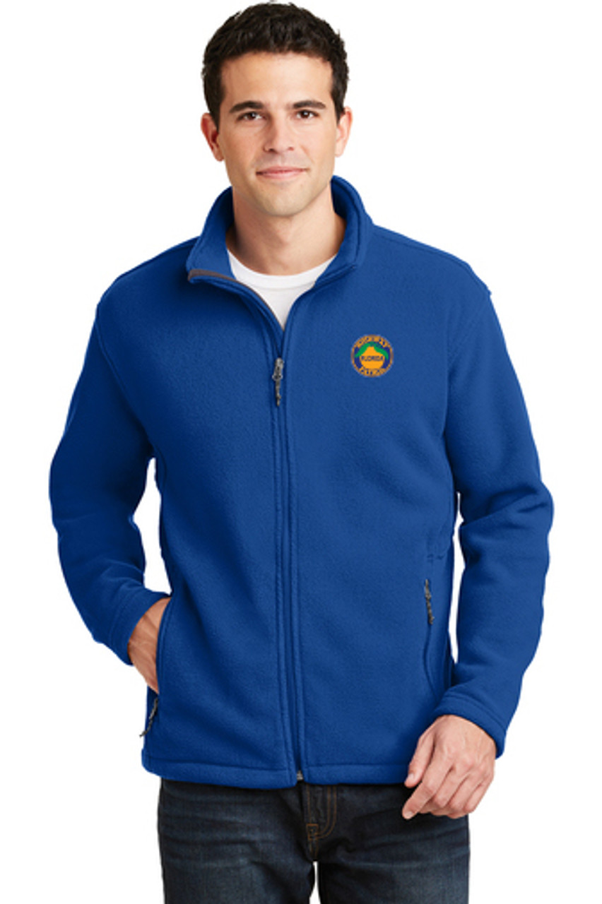 AKWA Men's Full Zip Jacket Soft Shell Fleece (with right chest pocket) 