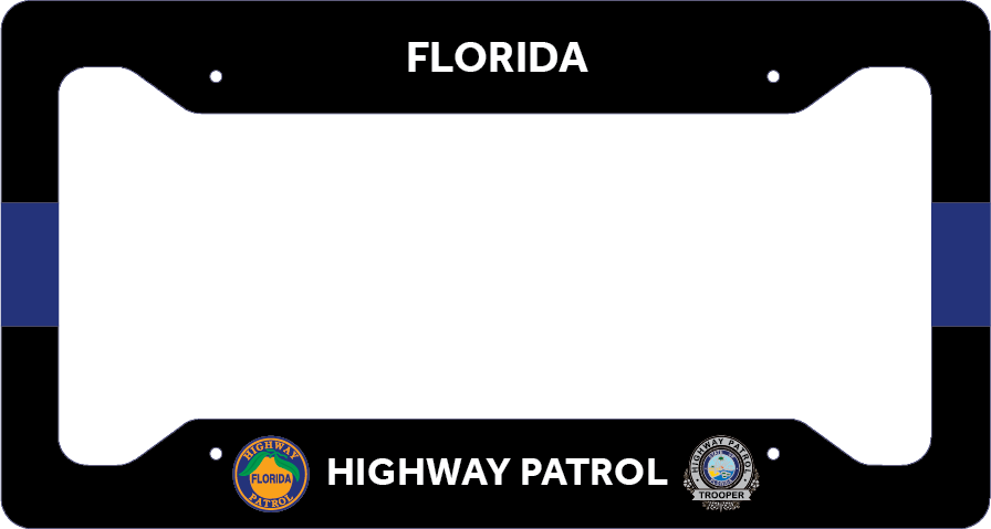 POLICE LICENSE PLATE FRAME