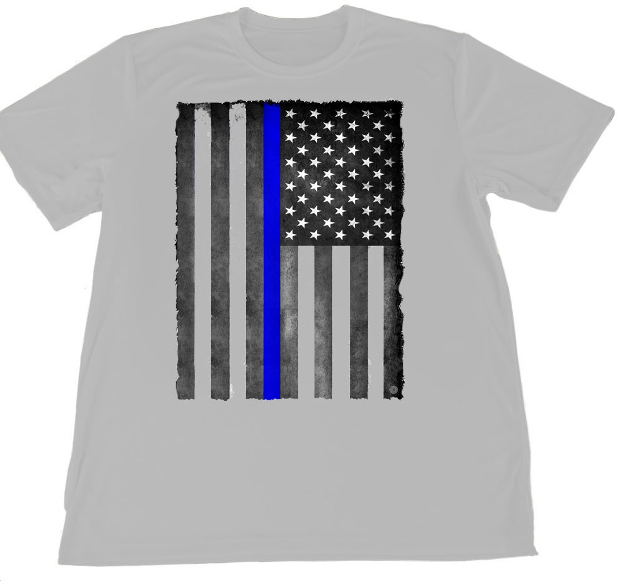 Thin Blue Line American Flag T-Shirt Brotherhood Products