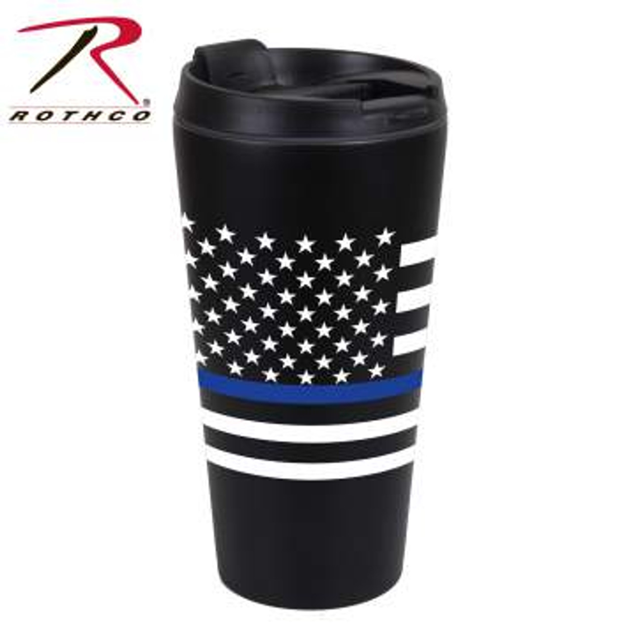 Thin Blue Line Flag Travel Cup