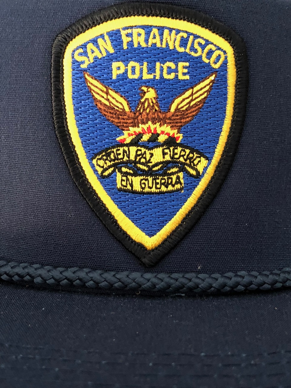 SAN FRANCISCO POLICE PATCH HAT OLD 