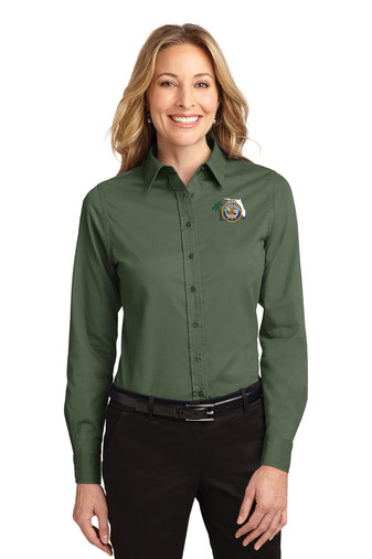 Port Authority Ladies Long Sleeve Easy Care Shirt (FLF) - ChiefMart-CopBay-CopsAreCool Port Authority Ladies Long Sleeve Easy Care Shirt (FLF) - ChiefMart-CopBay-CopsAreCool