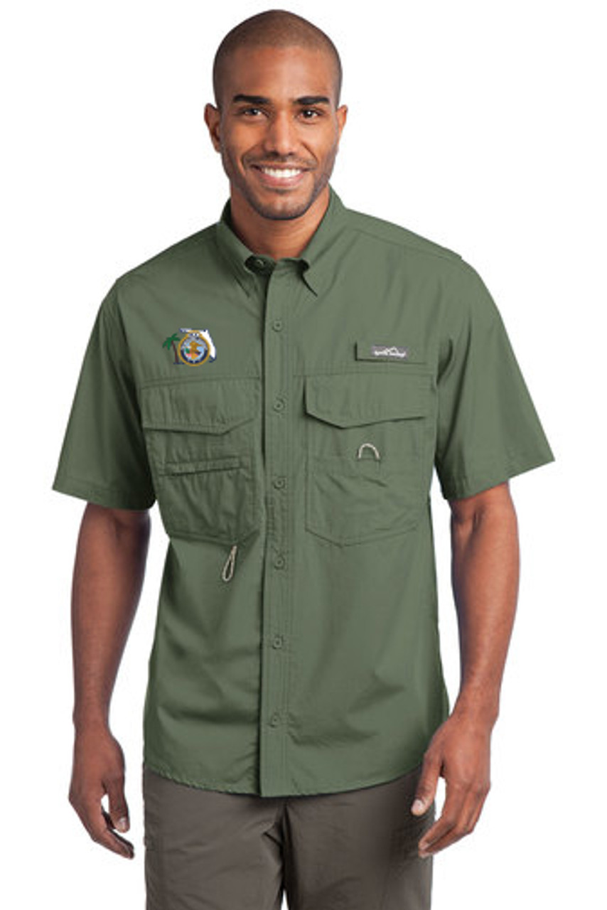 Eddie Bauer® - Short Sleeve Fishing Shirt (FLF) -  ChiefMart-CopBay-CopsAreCool