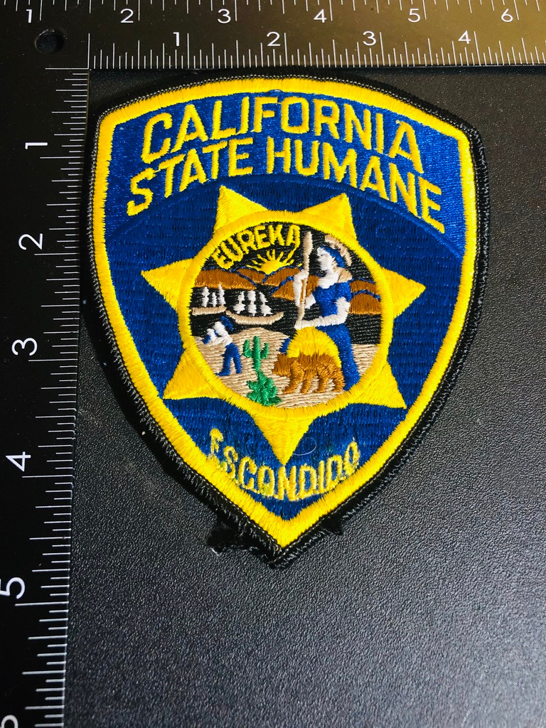 California Humane Police CA HUMANE POLICE PATCH