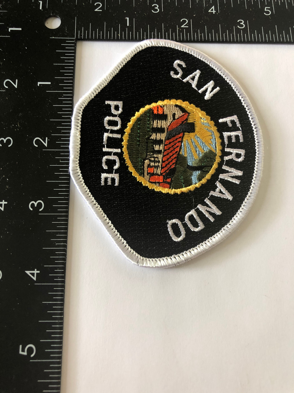 Authentic WEST COVINA, California CA POLICE Cloth PATCH — Maker MARKED on  Back