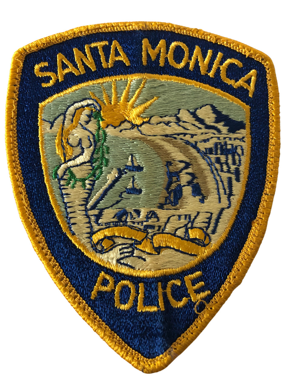 SANTA CLARA POLICE CA PATCH A SANTA MONICA POLICE CA PATCH 2